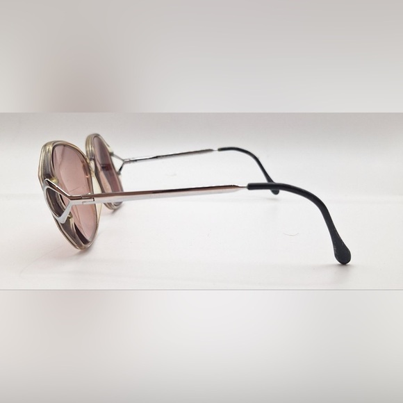 Vintage Berdel Signature Translucent Oval Sunglasses Frames Only - Picture 5 of 8